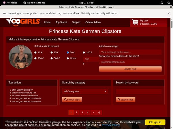 Accounts Princess Kate German