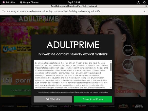 Adultprime.com Discount Form