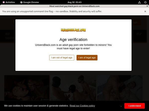 Black Univers Login Account