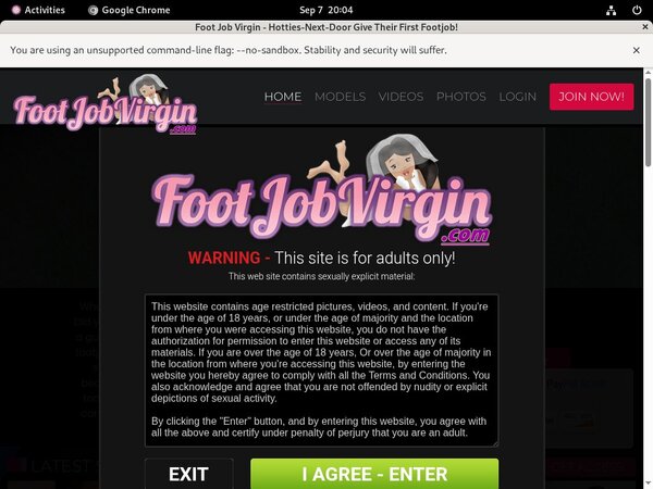 Footjobvirgin.com Paypal Checkout