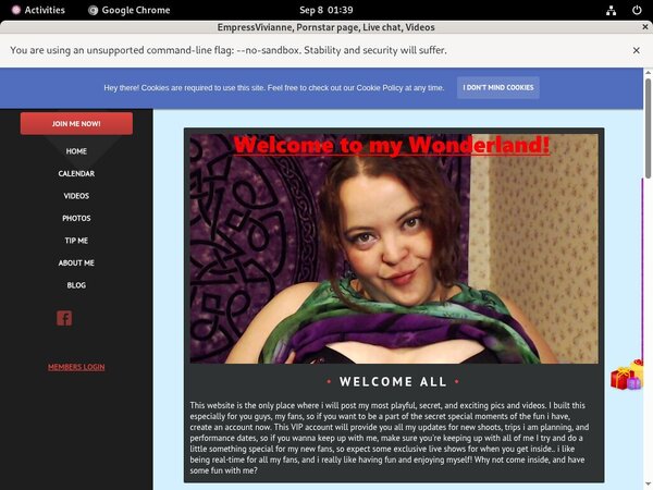 Free Account Empressvivianne.modelcentro.com