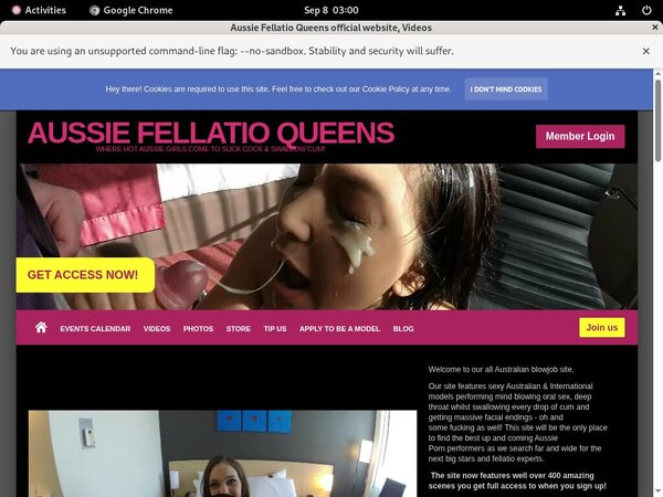 Free Aussie Fellatio Queens Logins