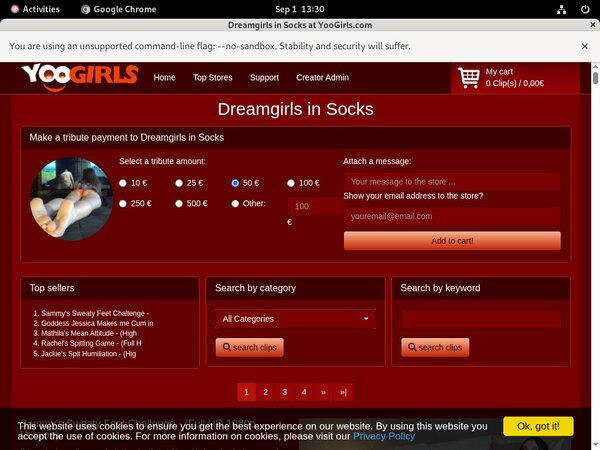 Free Dreamgirls In Socks Trial Offer