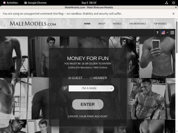 Free Male Models Promo