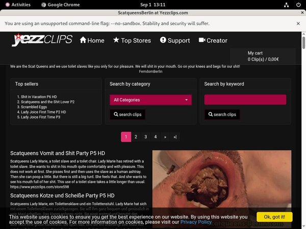 Free Scat Queens Berlin Password Account