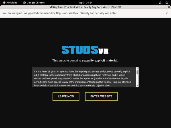 Free Studs VR Sign Up