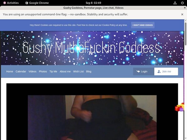 Gushy Goddess Web Gushy Goddess Web