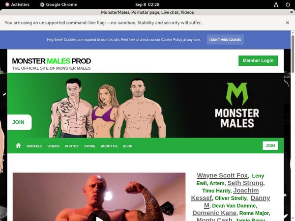 MonsterMales Login Passwords
