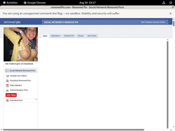 Removed Pix Free Acount