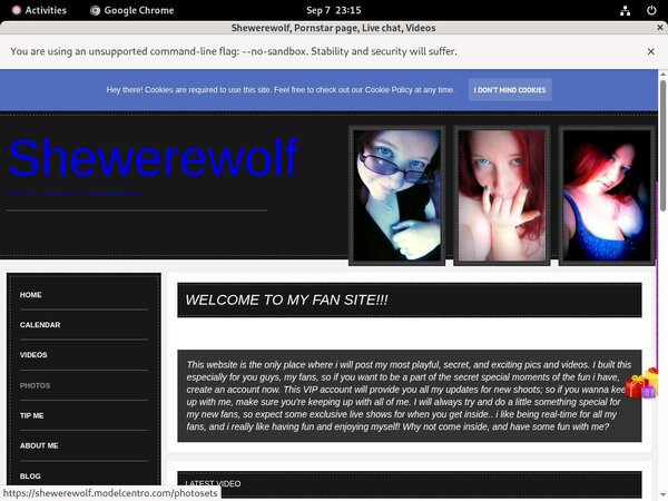 Shewerewolf.modelcentro.com Sign Up Again