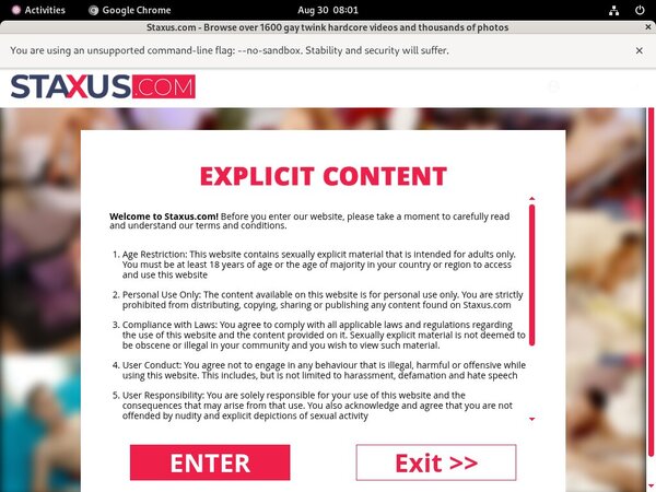 Staxus Password Dump