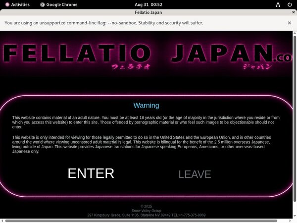 Free Login For Fellatiojapan.com