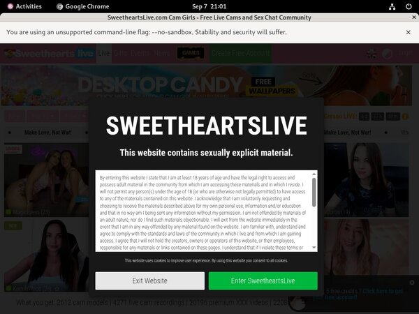 Sweetheartslive Account Premium Free