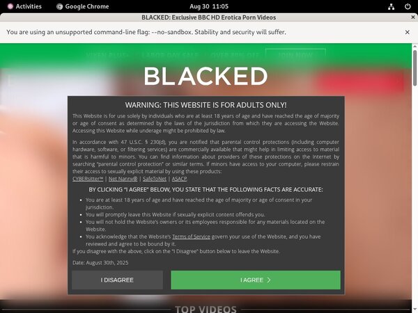 Blacked Account Information